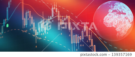Abstract Stock Market Candlestick Chart on Digital Trading Screen Abstract Stock Market Candlestick Chart on Digital Trading Screen 139357169