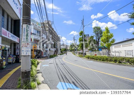 Urban landscape of Takatsu Ward, Kawasaki City, Kanagawa Prefecture: Kajigaya Station Street 139357764