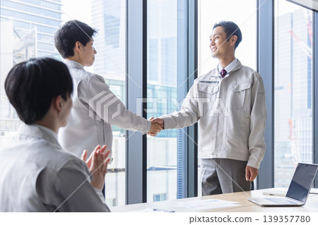 A businessman shaking hands A businessman shaking hands 139357780