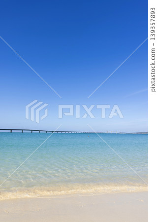 Irabu Bridge as seen from Miyako Sunset Beach Irabu Bridge as seen from Miyako Sunset Beach 139357893