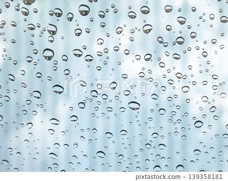 Window with water droplets (background: vertical pattern) 02 139358181