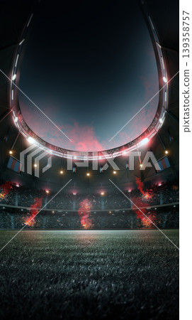 Football stadium at night. Football stadium at night. 139358757