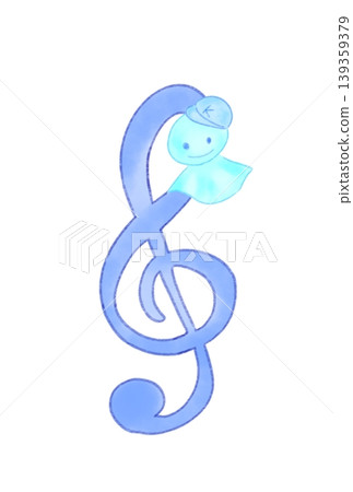 Musical notes with teru teru bozu (weather dolls) attached Musical notes with teru teru bozu (weather dolls) attached 139359379