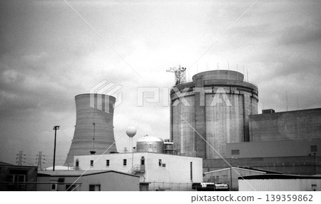 Old photo, September 1982, Three Mile Island Nuclear Power Plant, USA Old photo, September 1982, Three Mile Island Nuclear Power Plant, USA 139359862