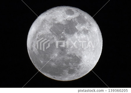 Night sky with a view of the moon 139360205