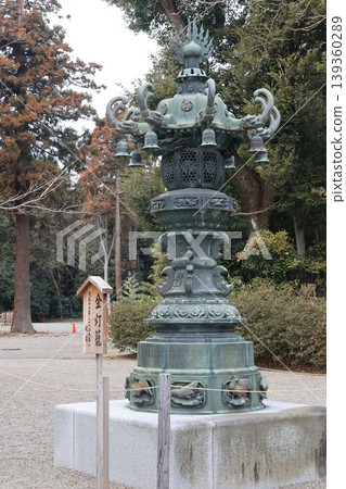 Golden lanterns at Washinomiya Shrine Golden lanterns at Washinomiya Shrine 139360289