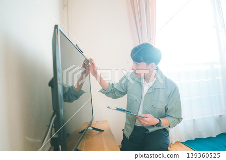 高清晰度電視 電視 男人 139360525