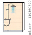 Shower in the badroom Illustration 139360790