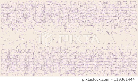 Linear Void - A Fragmented Horizontal Distribution of Binary Code and Digital Noise Linear Void - A Fragmented Horizontal Distribution of Binary Code and Digital Noise 139361444