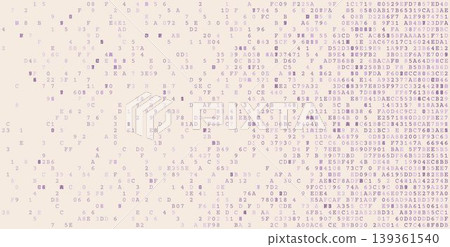 Binary Horizon - Artistic Data Stream and Structured Digital Information Grid Binary Horizon - Artistic Data Stream and Structured Digital Information Grid 139361540