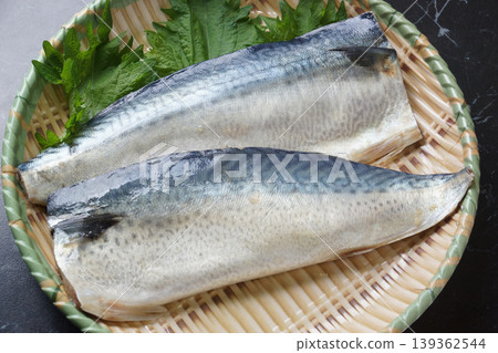 Salted mackerel fillets (ingredients) Salted mackerel fillets (ingredients) 139362544
