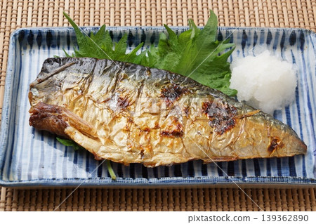 烤鹹鯖魚 烤鹹鯖魚 139362890