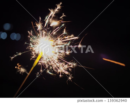 Sparkling sprinkler fireworks 139362940