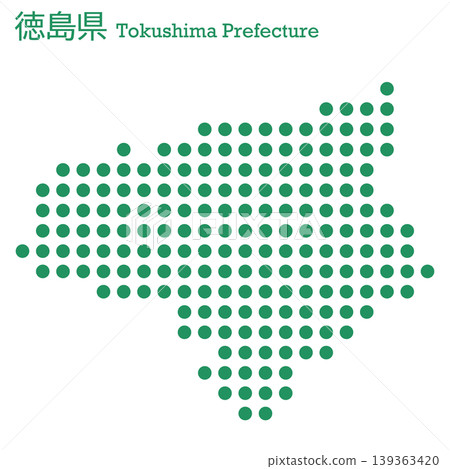 日本向量插圖地圖素材：德島縣地圖 139363420