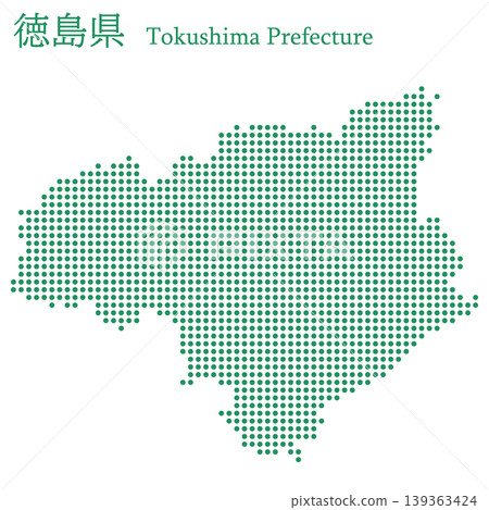 日本向量插圖地圖素材：德島縣地圖 139363424
