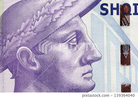 King Gent - Gentius a closeup portrait from Albanian money King Gent - Gentius a closeup portrait from Albanian money 139364040