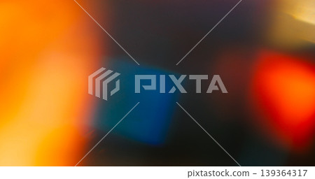 Blur spectrum light. Gradient leak. Abstract glow mixing color background. Optical beam bright red blue orange reflection black texture. Blur spectrum light. Gradient leak. Abstract glow mixing color background. Optical beam bright red blue orange reflection black texture. 139364317