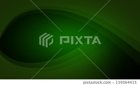 Elegant dark green background with smooth overlapping oval curves. Minimalist professional gradient design. Elegant dark green background with smooth overlapping oval curves. Minimalist professional gradient design. 139364415