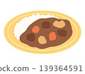 簡單的咖哩飯插圖 139364591