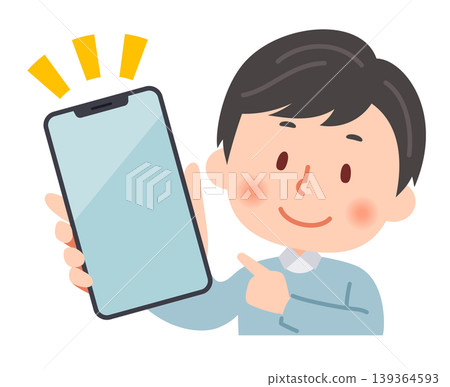 有智能手機的一個年輕人 139364593