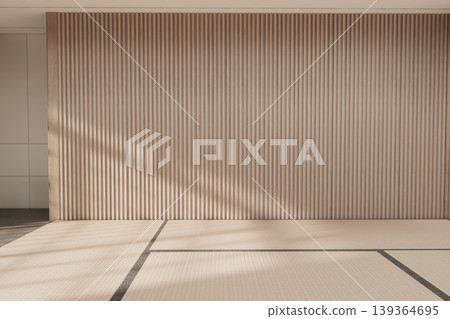floor tatami japanese on white room bright minimal. 3D rendering floor tatami japanese on white room bright minimal. 3D rendering 139364695