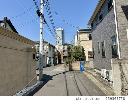 Morning, residential area of Yoyogi, Tokyo Morning, residential area of Yoyogi, Tokyo 139365758