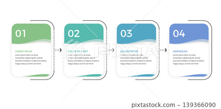 4 Steps Infographic Template 139366090