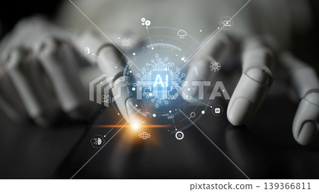 AI ecosystem connecting automation, cloud, analytics and innovation. Corpus AI ecosystem connecting automation, cloud, analytics and innovation. Corpus 139366811
