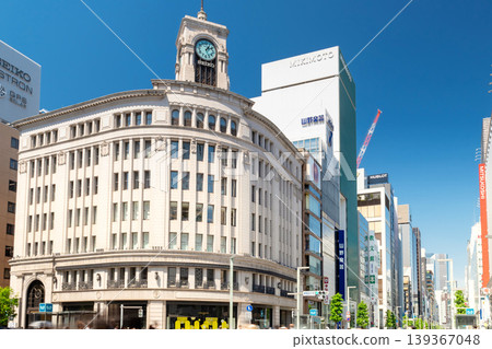 Ginza, Tokyo, under a clear sky, 2026 Ginza, Tokyo, under a clear sky, 2026 139367048