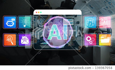 Explore a modern digital workspace illustrating artificial intelligence concepts with vibrant icons and interfaces that showcase innovation and technology advancements in business. Sigmoid Explore a modern digital workspace illustrating artificial intelligence concepts with vibrant icons and interfaces that showcase innovation and technology advancements in business. Sigmoid 139367058