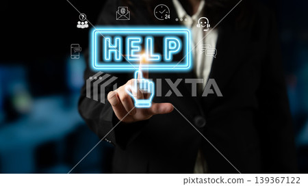 Digital customer support and help desk service concept Parse Digital customer support and help desk service concept Parse 139367122