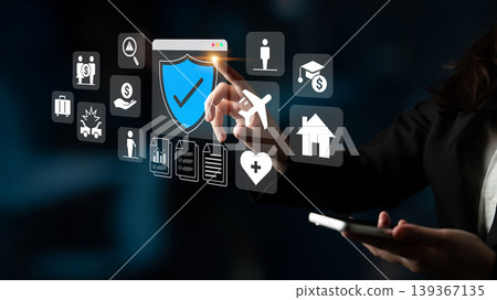 Insurance service digital interface concept Parse 139367135
