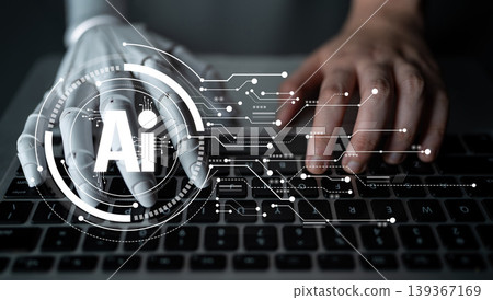 AI Brain Processing Data with Generative Artificial Intelligence Concept Latch AI Brain Processing Data with Generative Artificial Intelligence Concept Latch 139367169