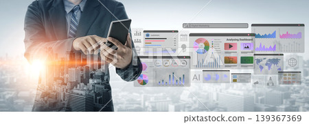 Digital marketing analytics dashboard interface Parse 139367369