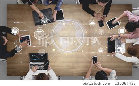 Global Business Network and Digital Infrastructure Technology Motif 139367455