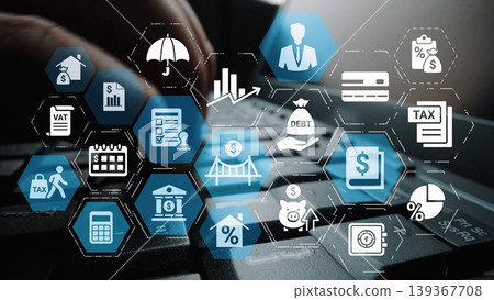 Loan icons represent debt, repayment, and financial planning Funnel Loan icons represent debt, repayment, and financial planning Funnel 139367708