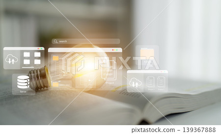 Digital file organization and project folder management concept Parse Digital file organization and project folder management concept Parse 139367888