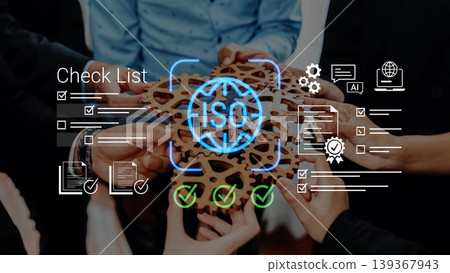 Team Collaboration on Business Improvement with ISO Checklist and Workflow Management Concept for Quality Assurance and Process Optimization Gluon 139367943