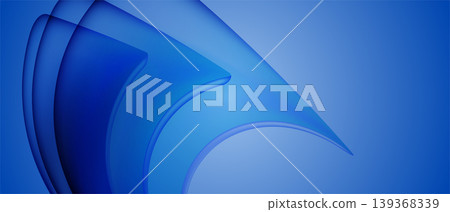 Abstract blue technology background with flowing layered geometric shapes. Futuristic digital wave design for innovative corporate media and web headers Abstract blue technology background with flowing layered geometric shapes. Futuristic digital wave design for innovative corporate media and web headers 139368339