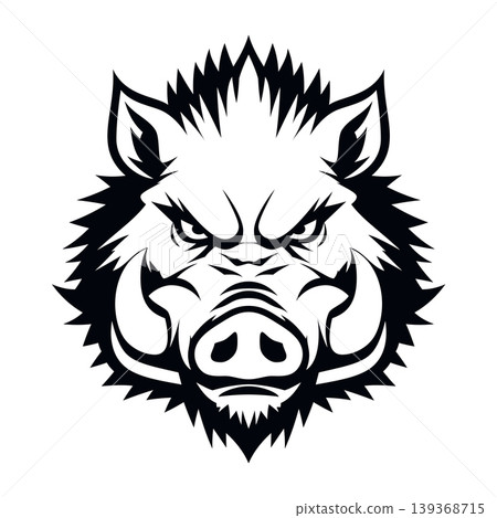 boar head mascot logo design vector template boar head mascot logo design vector template 139368715