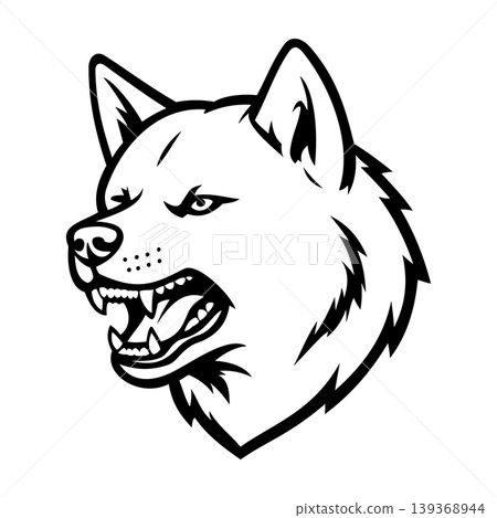 Dog Face Illustration Character Vector Logo Template 139368944