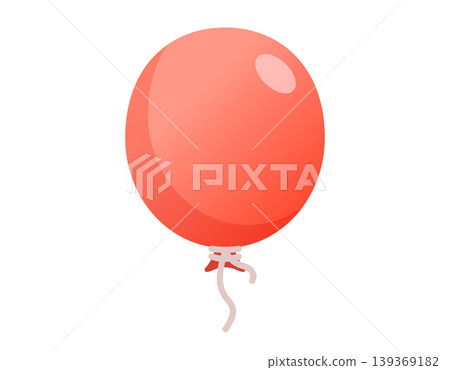 A single gradient red balloon icon floats gently 139369182