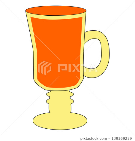 Mulled wine with glass and ingredients. Mulled wine with glass and ingredients. 139369259