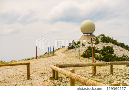 Aviation radar installation, Mont Ventoux, Haute Provence, Provence, France. Aviation radar installation, Mont Ventoux, Haute Provence, Provence, France. 139369357