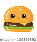 burger food cartoon flat style 139369392