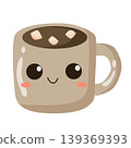 cartoon hot chocolate flat style 139369393