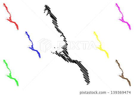 Long island (Commonwealth of The Bahamas, Cenrtal America, Caribbean islands) map vector illustration, scribble sketch Long map Long island (Commonwealth of The Bahamas, Cenrtal America, Caribbean islands) map vector illustration, scribble sketch Long map 139369474