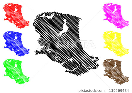 North Caicos island (Turks and Caicos Islands, Cenrtal America, Caribbean islands, British Overseas Territory) map vector illustration, scribble sketch map North Caicos island (Turks and Caicos Islands, Cenrtal America, Caribbean islands, British Overseas Territory) map vector illustration, scribble sketch map 139369484