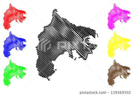 Tierra Bomba island (Republic of Colombia, Cenrtal America, Caribbean islands) map vector illustration, scribble sketch Isla Tierra Bomba map Tierra Bomba island (Republic of Colombia, Cenrtal America, Caribbean islands) map vector illustration, scribble sketch Isla Tierra Bomba map 139369502