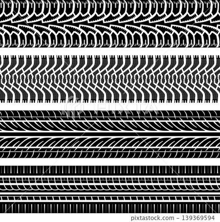 Tire Tracks Tire Tracks 139369594